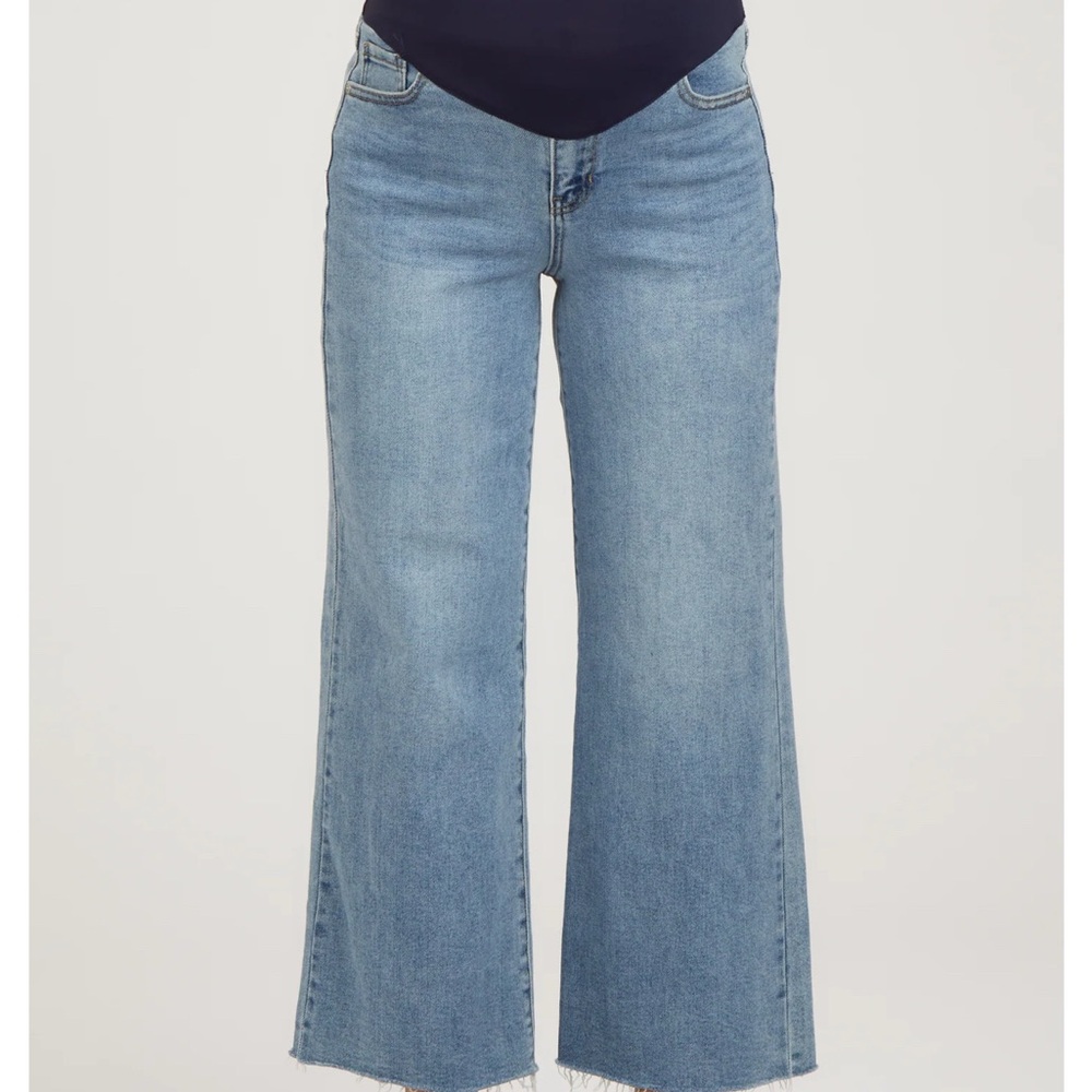 Pinkblush Maternity  Flare Wide Leg Jeans
